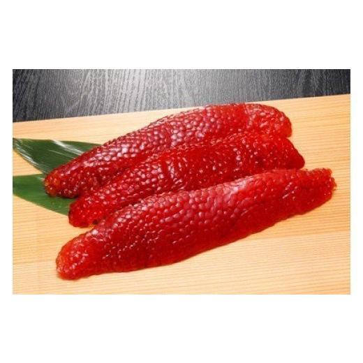 ふるさと納税 いくら 北海道 寿都町 １本物秋鮭筋子350g*1ケ（KS051）の画像