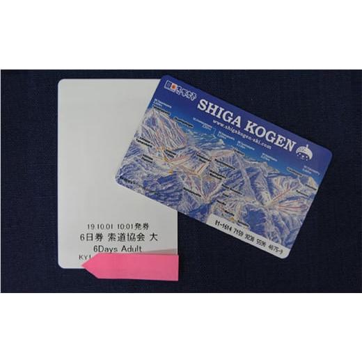 期間セール ！ ふるさと納税 長野県 山ノ内町 志賀高原スキー場共通リフト券　6日券 【P1854389863】(65320円)