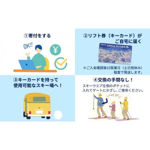 期間セール ！ ふるさと納税 長野県 山ノ内町 志賀高原スキー場共通リフト券　6日券 【P1854389863】(65320円)