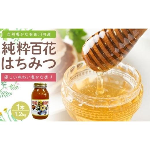 ふるさと納税 加工品等 はちみつ 和歌山県 有田川町 純粋百花はちみつ1.2kg 自然豊かな和歌山県有田川町産（数量限定品）_1