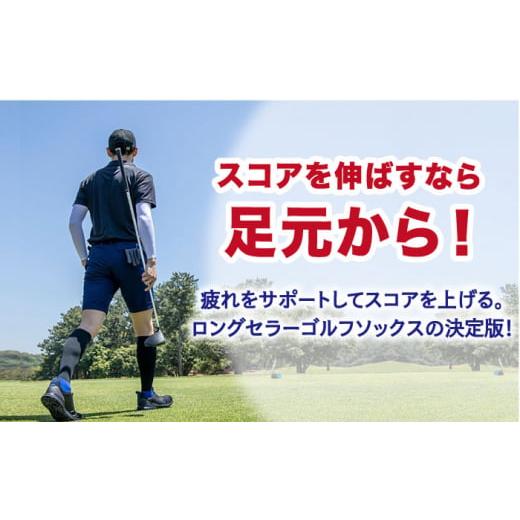 ふるさと納税 ゴルフグッズ ウェア 佐賀県 江北町  27-29cm 3色セット Runtage 着圧ゴルフソックス アスリートラウンドPRO Ver.2 イイダ靴下株式会社 HBB019 2…の画像