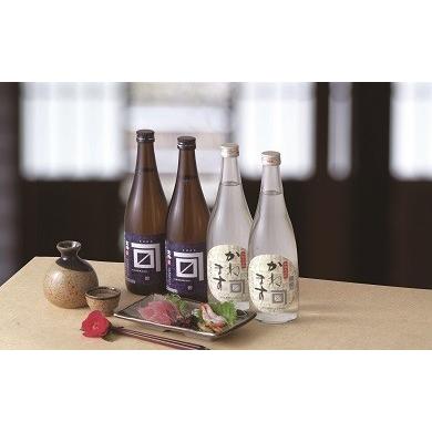 ふるさと納税 日本酒 新潟県 新発田市 贈答用箱入 金升 碧ラベル・本格米焼酎 かねますセット 720ml×4本 お酒 酒 日本酒 地酒 米焼酎 セット 記念日 お中元 …