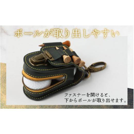 ふるさと納税 ゴルフグッズ バッグ・ケース 福井県 大野市 ５色から選べる ボールが取出しやすい ゴルフボールケース カーキ_3