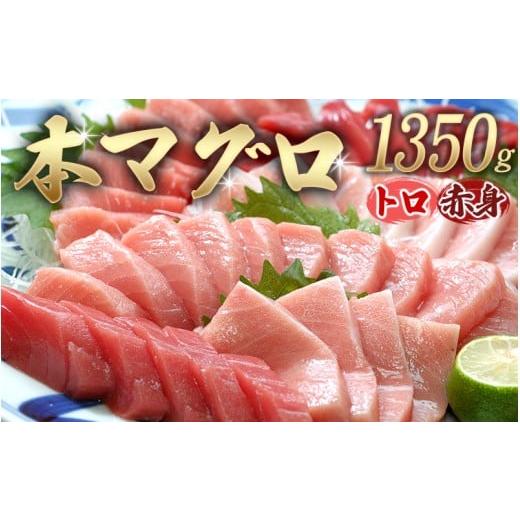 ふるさと納税 マグロ 和歌山県 北山村 串本町×北山村 本マグロ(養殖)トロ&赤身セット1350g 12月発送 nks111-12 12月発送