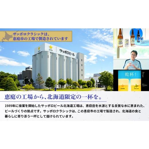 ふるさと納税 ビール 北海道 恵庭市 『定期便：全2回』サッポロクラシック500ml×24本 北海道限定 300020303902の画像