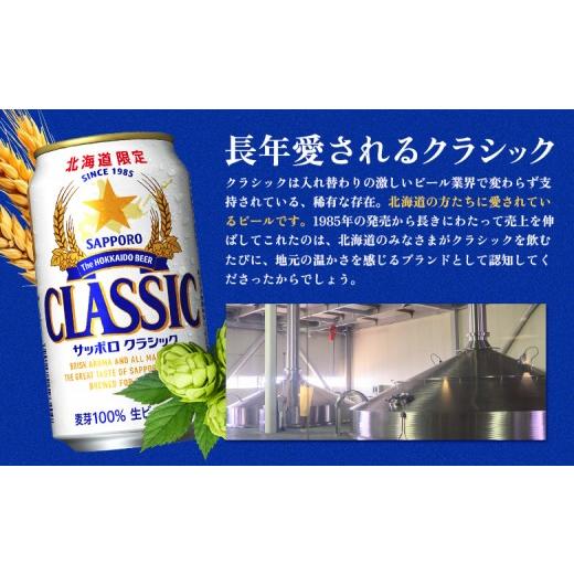 ふるさと納税 ビール 北海道 恵庭市 『定期便：全2回』サッポロクラシック500ml×24本 北海道限定 300020303902の画像