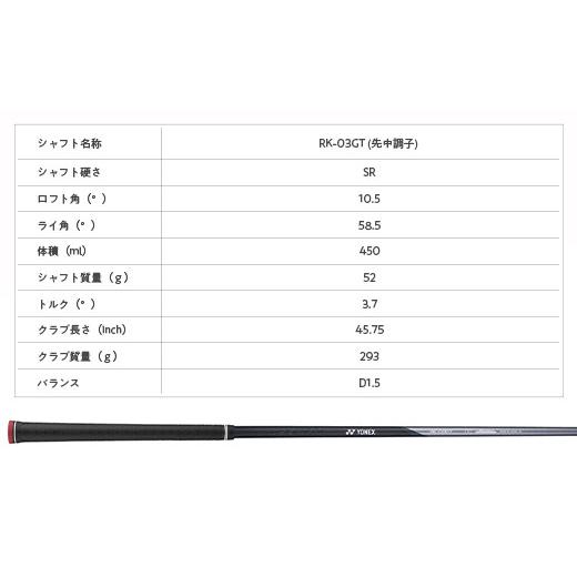 A7人気シール帳 ふるさと納税 新潟県 長岡市 97-11【SR 10.5】EZONE GT ドライバー RK-03GT YONEX 【JSB4371944243】(154000円)