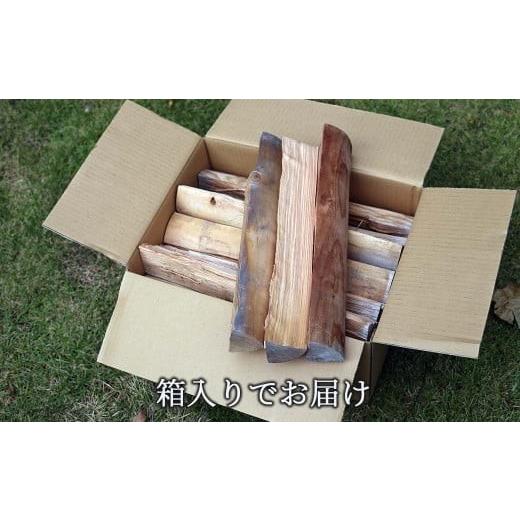ふるさと納税 アウトドアグッズ 岡山県 西粟倉村  乾燥薪 すぎ・ヒノキ 約14kg・箱入 N-ms-A02Aの画像