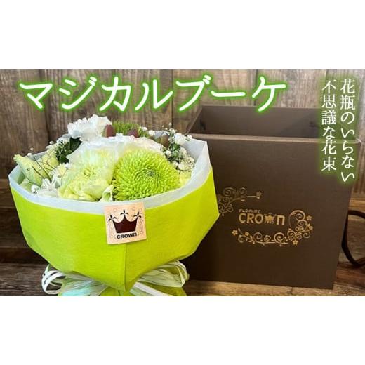 ふるさと納税 雑貨・日用品 花 宮城県 石巻市 マジカルブーケ 白・グリーン系 生花 花束 ブーケ 可愛い おしゃれ 白 グリーン 白・グリーン系