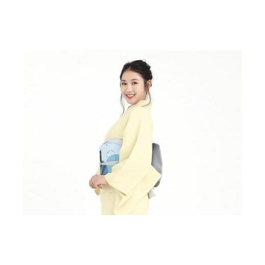 ふるさと納税 織物・繊維品 京都府 京都市 たゆたふ 30秒で着られる色無地 袷 六花(ROCCA)(薄黄 Lサイズ) 薄黄 Lサイズ