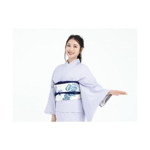 ふるさと納税 織物・繊維品 京都府 京都市 たゆたふ 30秒で着られる色無地 袷 六花(ROCCA)(薄グレー Mサイズ) 薄グレー Mサイズ
