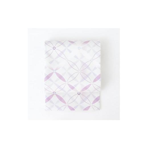 ふるさと納税 織物・繊維品 京都府 京都市 たゆたふ 六花オリジナル京袋帯 WA・KKA(七宝重ねパープル) 七宝重ねパープル