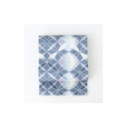 ふるさと納税 織物・繊維品 京都府 京都市 たゆたふ 六花オリジナル京袋帯 WA・KKA(七宝重ねグレー) 七宝重ねグレー