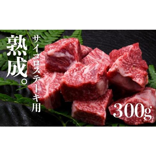 ふるさと納税 牛肉 ステーキ 岐阜県 飛騨市 熟成飛騨牛『山勇牛』サイコロステーキ用 300g 30日以上熟成 ステーキ 肉 和牛 熟成 熟成肉 熨斗掛け ギフト