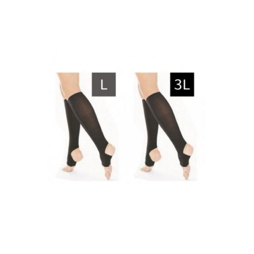 ふるさと納税 小物 富山県 小矢部市 キュッとひきしめレッグシェイパー2枚セット(黒・Lサイズ、黒・3Lサイズ) 1289619