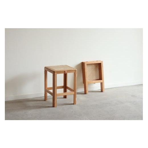 ふるさと納税 家具 インテリア・寝具・収納 京都府 宇治市 木製折り畳み椅子「patol stool」 籐張り(1脚) uj-CY008 平山日用品店