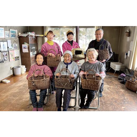 ふるさと納税 民芸品・工芸品 岩手県 西和賀町 若畑創作館 あけび蔓「二本編み」籠バッグ_5