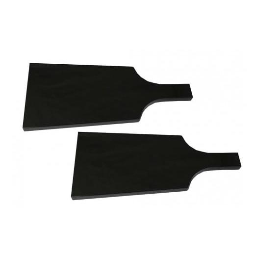 ふるさと納税 陶磁器・漆器・ガラス 和歌山県 海南市 羽子板プレート2枚組/黒 黒