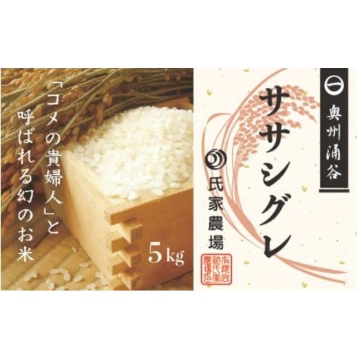 ふるさと納税 米 宮城県 涌谷町 令和7年産 氏家農場の幻のお米「ササシグレ」5kg | 玄米 ご飯 栽培期間中 化学肥料 農薬 不使用 希少 主食 おにぎり お弁当 炭…