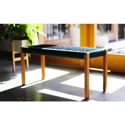 ふるさと納税 家具 岡山県 倉敷市 ベンチ Sサイズ オーク材 ブラック ベンチ 椅子 イス いす 生活 暮らし お洒落 TKM FURNITURE 岡山県 倉敷市 おすすめ 人気…の画像