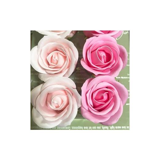 ふるさと納税 花・苗木 福岡県 苅田町 ピンク:Flower balloon ( フラワー バルーン ) ソープ フラワー 5本 置き型タイプ 韓国 お花 贈り物 ピンク
