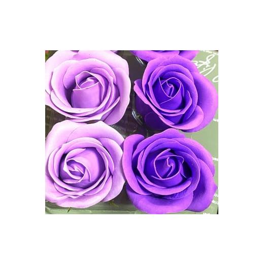 ふるさと納税 花・苗木 福岡県 苅田町 薄紫:Flower balloon ( フラワー バルーン ) ソープ フラワー 5本 置き型タイプ 韓国 お花 贈り物 薄紫
