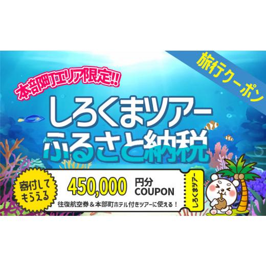 ふるさと納税 沖縄県 本部町 [本部町]しろくまツアーで利用可能なWEB旅行クーポン(45万円分)