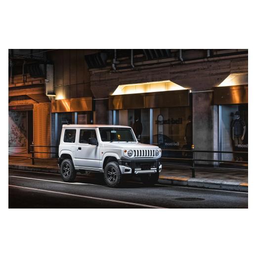 ふるさと納税 雑貨・日用品 大阪府 阪南市 カーボン柄 ブラック仕様 スズキ ジムニー JB64W フロントグリル (AES製) 2401-4610 自動車 車 パーツ カスタム …