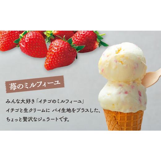 ふるさと納税 アイス・ヨーグルト ジェラート 富山県 氷見市  3ヶ月定期便 Himi Gelato 訳ありジェラート２Lいちごのミルフィーユ いちごのミルフィーユの画像