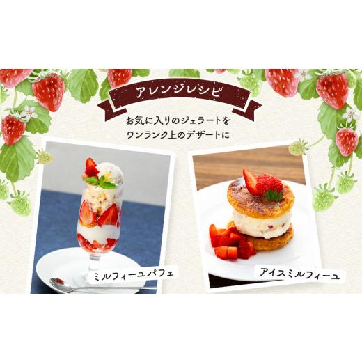 ふるさと納税 アイス・ヨーグルト ジェラート 富山県 氷見市  3ヶ月定期便 Himi Gelato 訳ありジェラート２Lいちごのミルフィーユ いちごのミルフィーユの画像