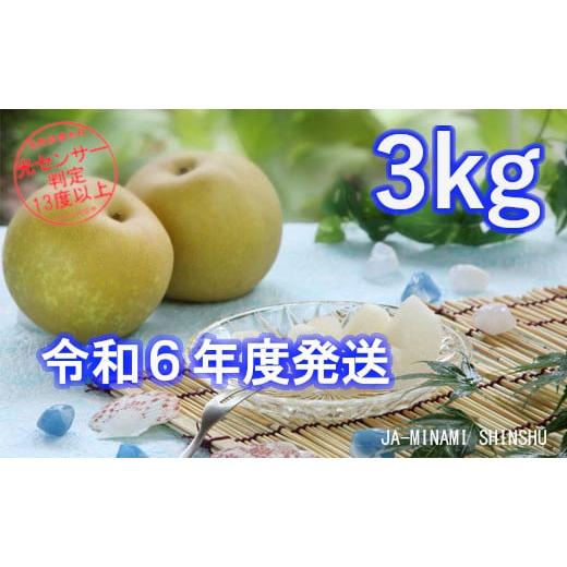 ふるさと納税 梨 長野県 喬木村 8-J04 梨(幸水) 太鼓判・優糖生 約3kg