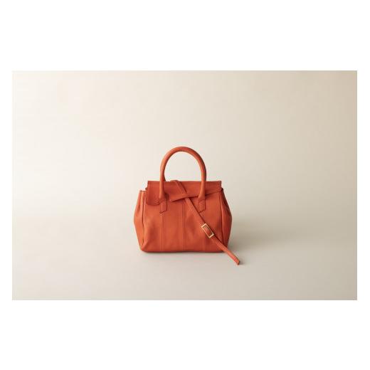 ふるさと納税 カバン 長野県 長野市 J0764-04 OBI MINI RGルージュ(革のカシミヤ 長野市産 野生鹿革バッグ) RGルージュ