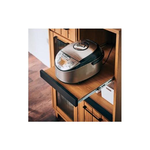 ふるさと納税 家具 収納家具 福岡県 大川市  Jyenero／ジェネロ 幅80cmレンジボード 大容量の収納と部屋に合わせやすいデザインの画像