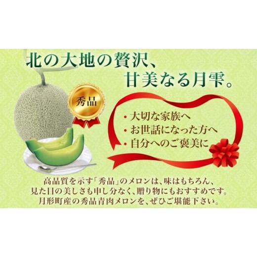 ふるさと納税 北海道 月形町 北海道 青肉メロン 月雫 秀品 2玉 約1.6kg 計約3.2kg以上 メロン 果物 フルーツ 旬 季節 希少 甘い 豊潤 国産 北海道産 デザート …｜furusatochoice｜05