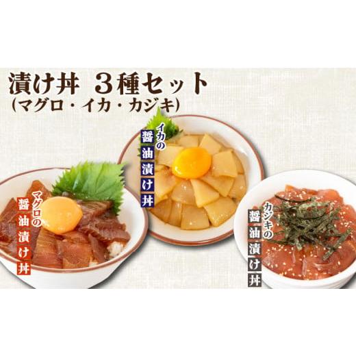 ふるさと納税 高知県 須崎市 マグロ イカ カジキ 醤油漬け丼 各2パック セット 計6パック カジキまぐろ 烏賊 切り身 特製 漬け丼 丼 簡単調理 海鮮 魚介 惣菜 …