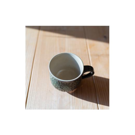 ふるさと納税 陶磁器・漆器・ガラス 山口県 下関市 メラメラ マグカップ 緑 食器 カップ 陶芸品 工芸品 木と土calm プレゼント ギフト クリスマス お誕生日 結…の画像