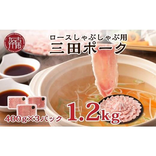 ふるさと納税 豚肉 しゃぶしゃぶ 兵庫県 加古川市 選べる配送月 12月発送 三田ポーク ロースしゃぶしゃぶ用 1.2kg(400g×3パック)[ 豚肉 ふるさと納税 セッ…
