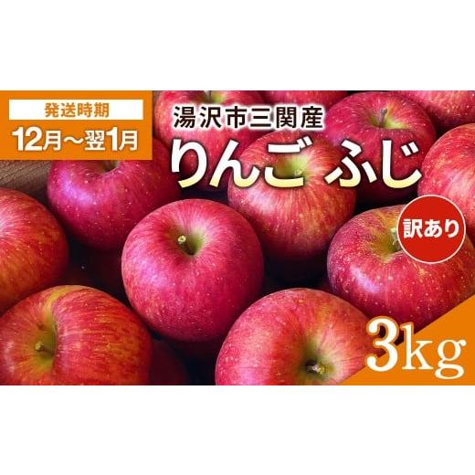 ふるさと納税 りんご 秋田県 湯沢市 湯沢市三関産りんご(ふじ)3kg 家庭用 訳あり ふるさと納税 旬 果物 フルーツ ジューシー 甘い 秋田県 藤山果樹園