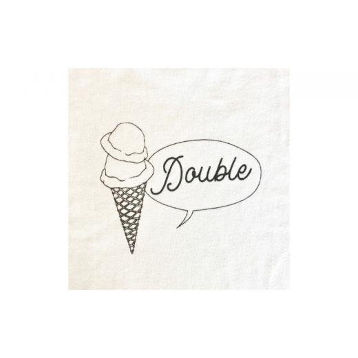 ふるさと納税 神奈川県 逗子市 2人兄弟姉妹でおそろい／アイスクリーム Sigle×Double プリント／ Tシャツ2枚組ギフトセット【出産祝い・誕生日・ギフト・プレ… 