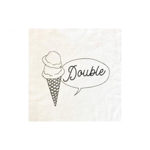 ふるさと納税 神奈川県 逗子市 2人兄弟姉妹でおそろい／アイスクリーム Sigle×Double プリント／ Tシャツ2枚組ギフトセット【出産祝い・誕生日・ギフト・プレ…  S1309268698(13000円)