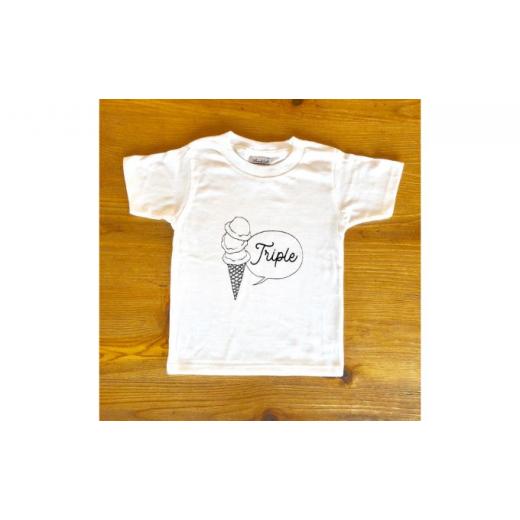 ふるさと納税 神奈川県 逗子市 3人兄弟姉妹でおそろい/アイスクリーム Sigle×Double×Triple プリント/ Tシャツ3枚組ギフトセット【出産祝い・誕生日・ギフト… 