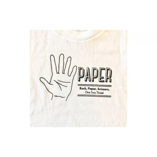 ふるさと納税 服 子ども 神奈川県 逗子市 3人兄弟姉妹でおそろい／じゃんけん ROCK×PAPER×SCISSORS プリント／ Tシャツ3枚組ギフトセット 出産祝い・誕生日…_5