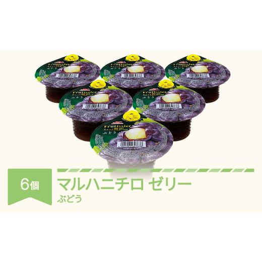 ふるさと納税 菓子 ゼリー 山形県 村山市 マルハニチロ カップゼリー フルティシエ ちょっと贅沢シリーズ ぶどう 6個入×1箱 ku-czbux6 ぶどう 6個