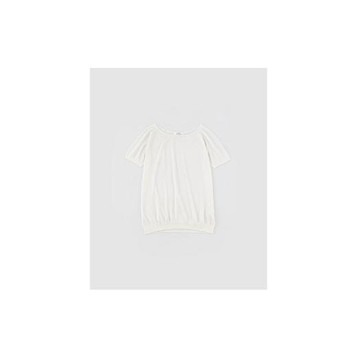 ふるさと納税 服 女 山梨県 市川三郷町 レディス　シルクインナー　ボートネック　七分袖（Lサイズ）ナチュラル 5839-9692 ナチュラルの画像
