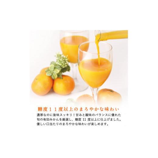 ふるさと納税 果汁飲料 みかん 和歌山県 有田市  早和果樹園 味まろしぼり12本入（720ml）(A620-3)の画像