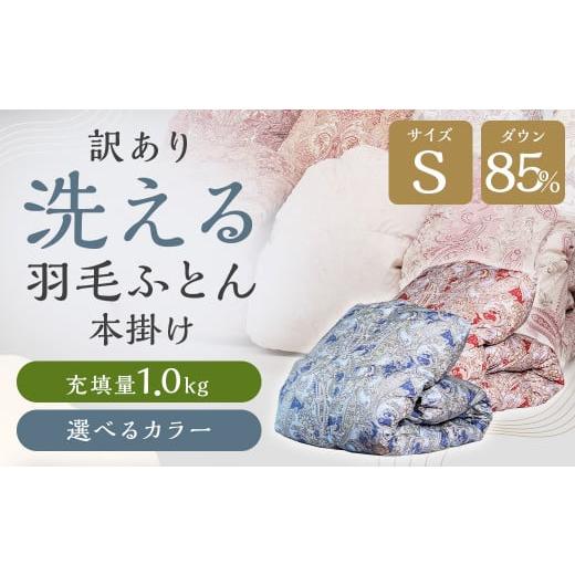 ふるさと納税 タオル・寝具 掛け布団 福岡県 筑後市 訳あり 節電対策 洗える羽毛ふとん 羽毛ふとん 羽毛布団 本掛け 充填量1.0kg ダウン85%抗菌・防臭ダウン使…