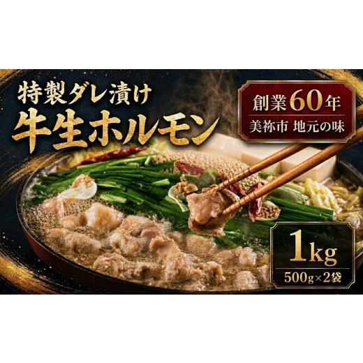 ふるさと納税 牛肉 ホルモン 山口県 美祢市 特製ダレ漬け 牛生ホルモン 1kg | ホルモン もつ鍋 鍋 焼肉 肉 にく 牛 牛肉 牛生 バーベキュー モツ ホルモン 焼…