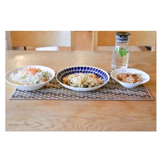 ふるさと納税 雑貨・日用品 鳥取県 智頭町 T1-2-3 智頭杉のプレイスマット 組子文様／山／四角(L) 山／四角(L)