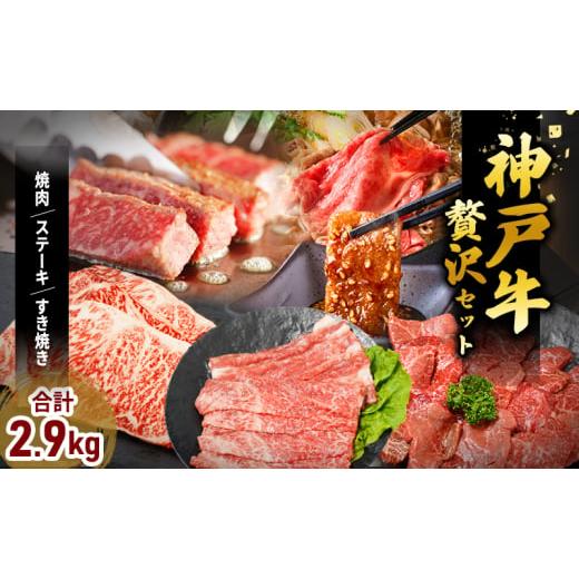 ふるさと納税 牛肉 サーロイン 兵庫県 加西市 神戸牛 福袋 帝神 おまかせコース F サーロインステーキ 肩 スライス 牛カルビ ももステーキ もも肉 バラ肉 すじ…