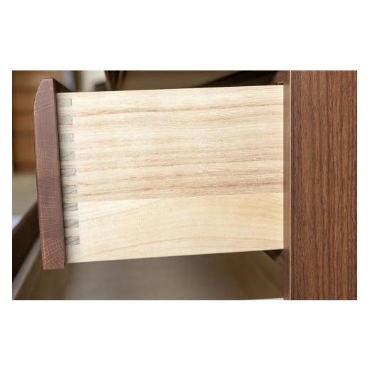 ふるさと納税 木工品・竹工品 福岡県 大川市 ローチェスト コンパクト収納 120-4 天然木 ファインDB 大川家具の画像